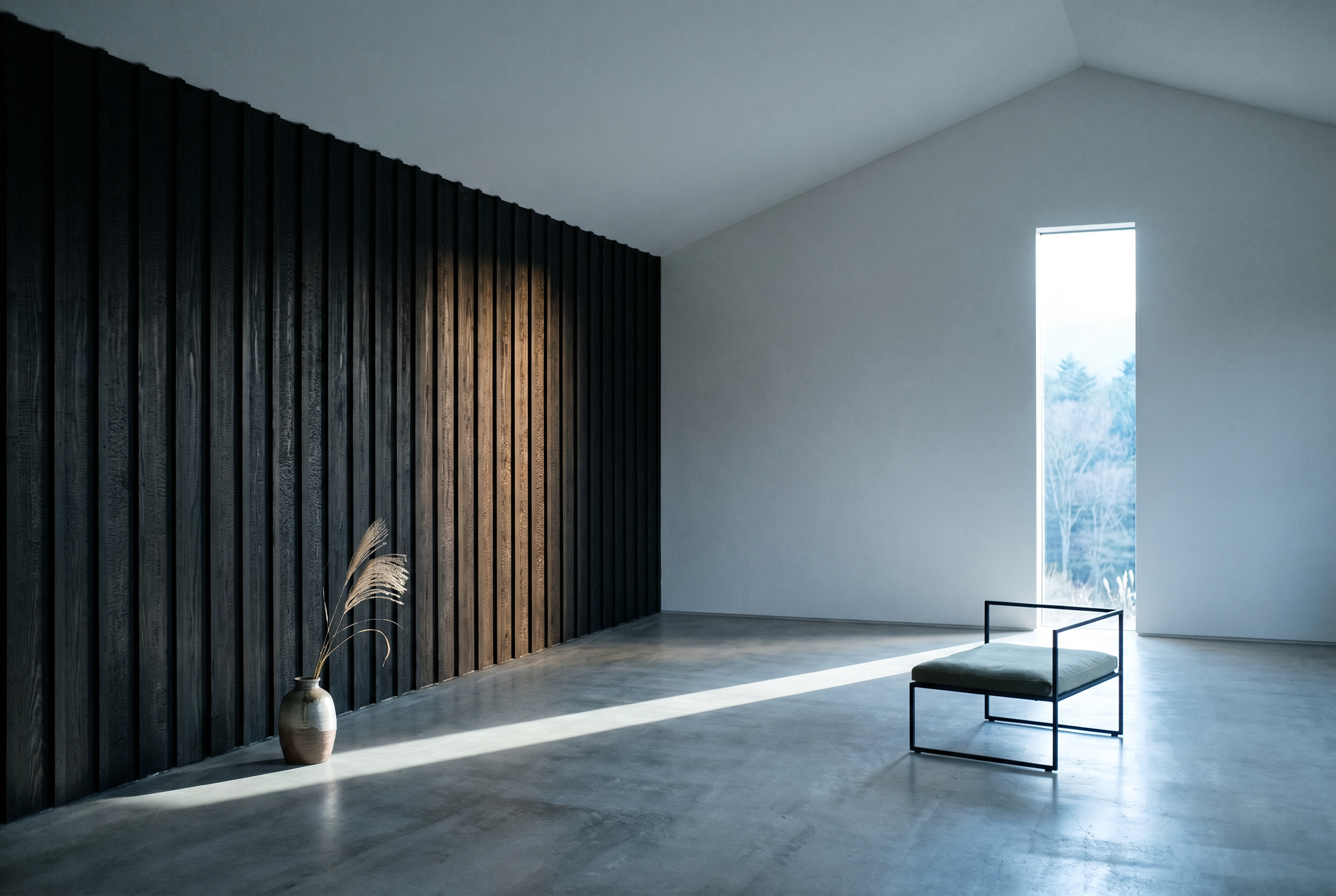 Interior fragment, concrete and light