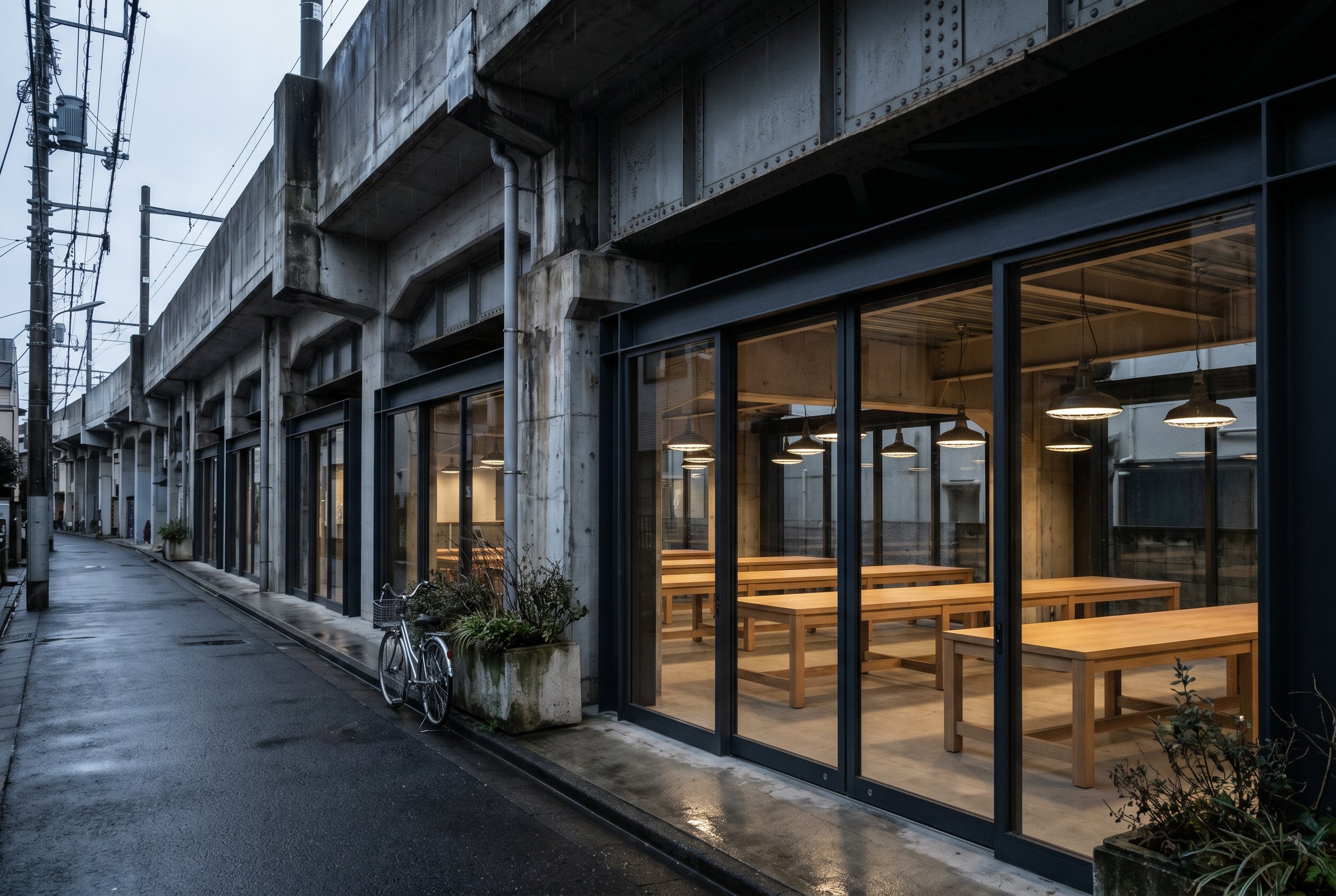 Hatakeyama Reading Room, a library under the viaduct in Mukojima
